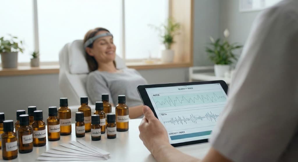 Nöro-koku oturumu: EEG ile ölçüm ve aromatik numuneler.